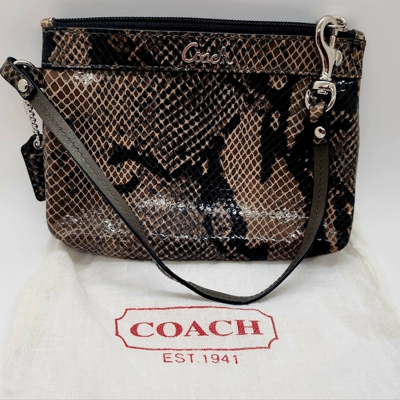 Coach Soho Embossed Exotic Leather Madison Wristlet - Picture 6 of 6